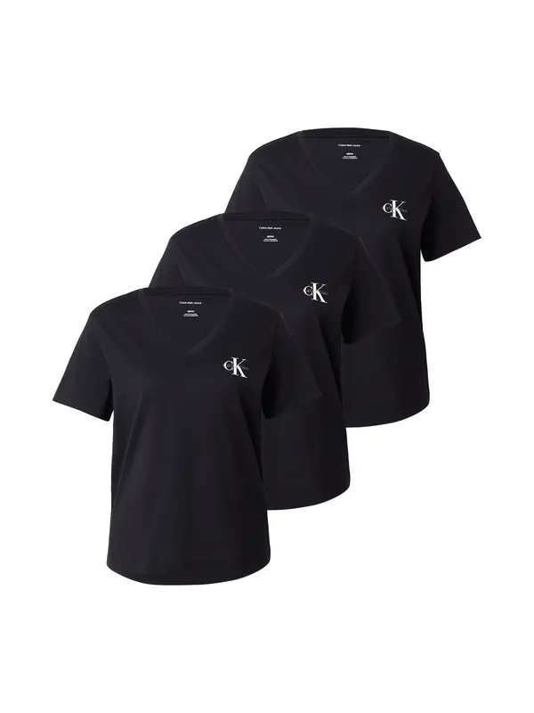 Calvin Klein Jeans Calvin Klein Jeans Majica  crna / bijela