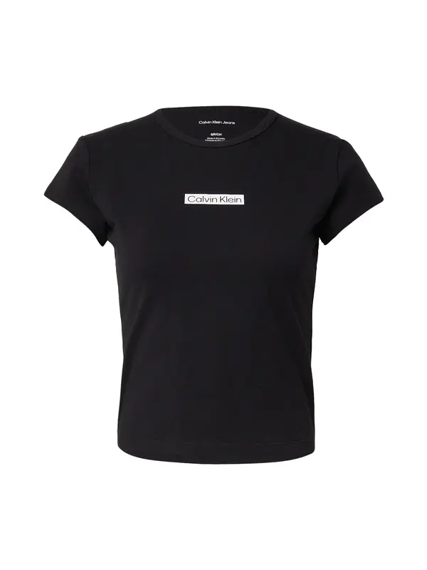 Calvin Klein Jeans Calvin Klein Jeans Majica  crna / bijela