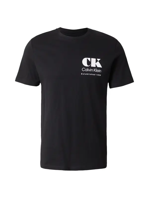 Calvin Klein Jeans Calvin Klein Jeans Majica  crna / bijela