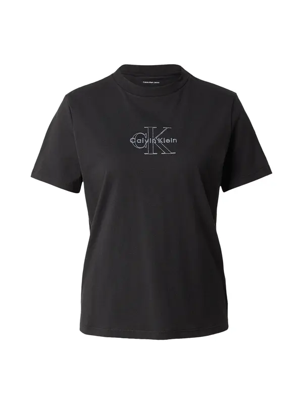 Calvin Klein Jeans Calvin Klein Jeans Majica  crna / srebro