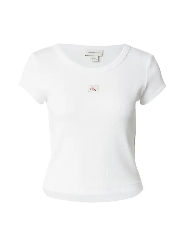 Calvin Klein Jeans Calvin Klein Jeans Majica  crvena / bijela