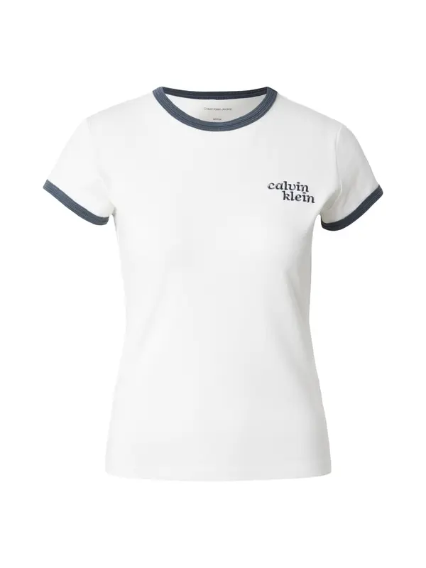Calvin Klein Jeans Calvin Klein Jeans Majica  ecru/prljavo bijela / siva
