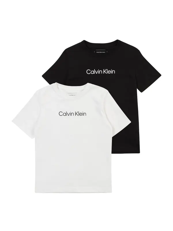 Calvin Klein Jeans Calvin Klein Jeans Majica 'INSTITUTIONAL'  crna / bijela