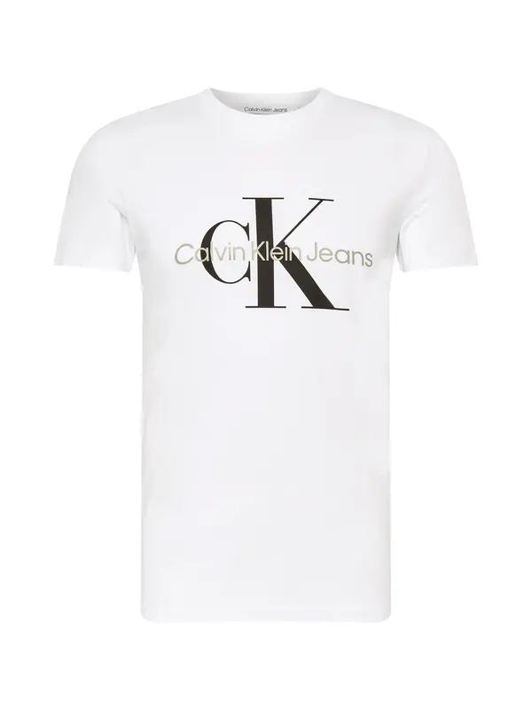 Calvin Klein Jeans Calvin Klein Jeans Majica  kameno siva / crna / bijela