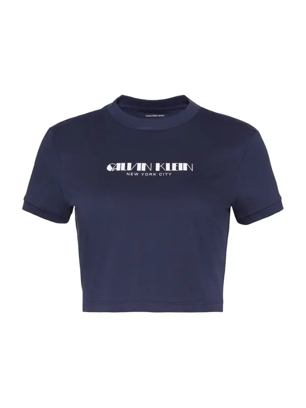 Calvin Klein Jeans Calvin Klein Jeans Majica  ljubičasto plava / bijela