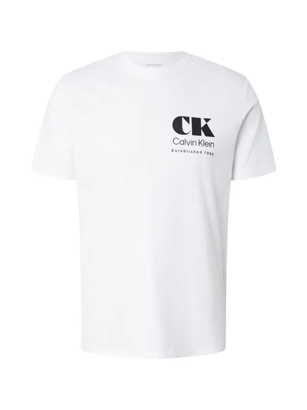 Calvin Klein Jeans Calvin Klein Jeans Majica 'Logo Graphic'  crna / bijela