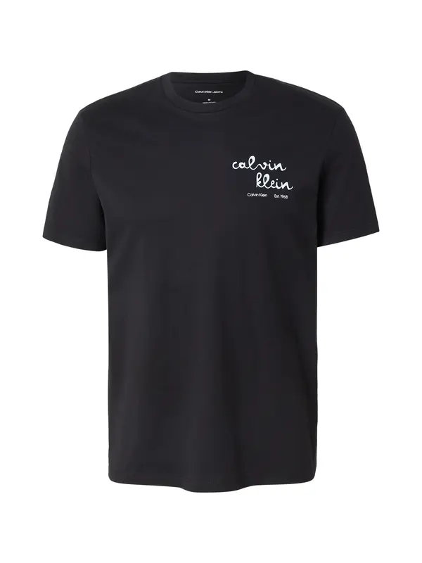 Calvin Klein Jeans Calvin Klein Jeans Majica 'Logo Graphic'  pastelno plava / crna / bijela