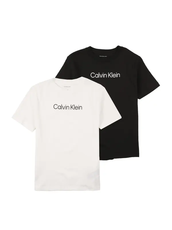 Calvin Klein Jeans Calvin Klein Jeans Majica 'Logo T'  crna / bijela