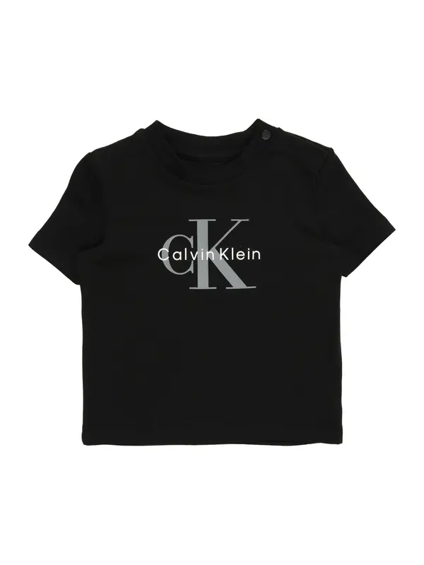 Calvin Klein Jeans Calvin Klein Jeans Majica 'Monologo'  taupe siva / crna / bijela