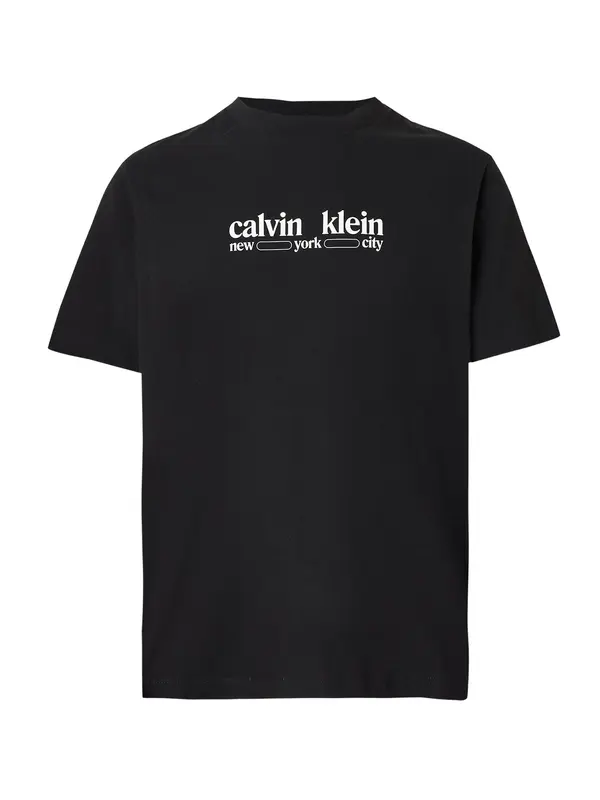 Calvin Klein Jeans Calvin Klein Jeans Majica 'NYC'  crna / bijela