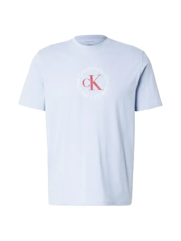 Calvin Klein Jeans Calvin Klein Jeans Majica  pastelno ljubičasta / tamno crvena / bijela