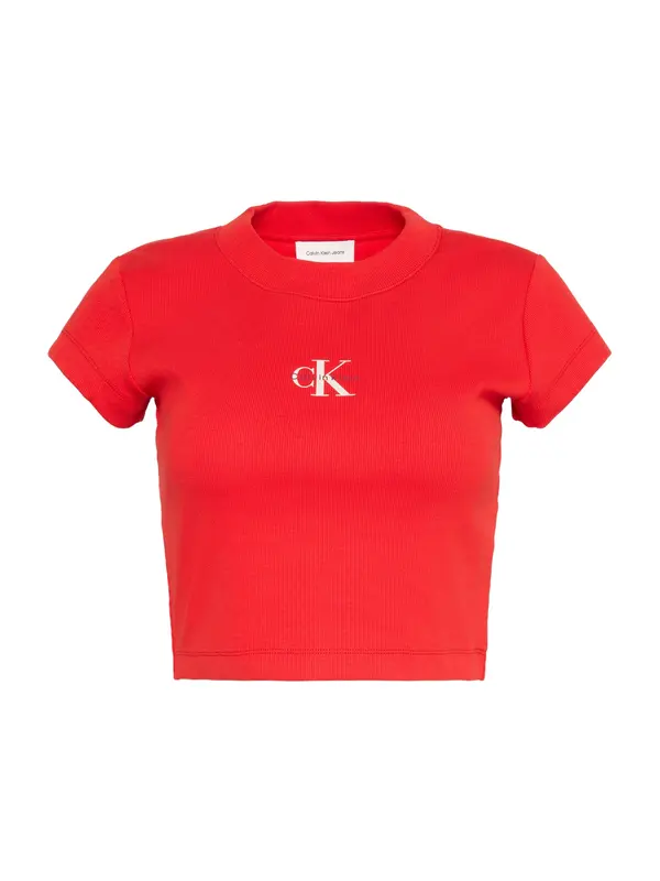 Calvin Klein Jeans Calvin Klein Jeans Majica  patlidžan / crvena / bijela