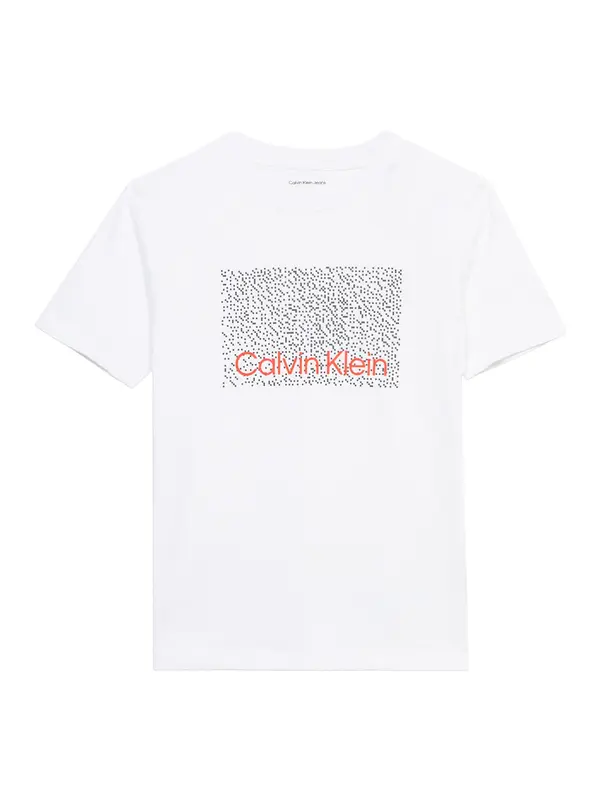Calvin Klein Jeans Calvin Klein Jeans Majica 'PERFORATION'  crvena / crna / bijela