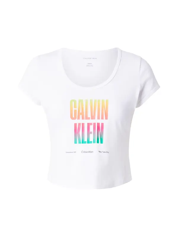 Calvin Klein Jeans Calvin Klein Jeans Majica 'Pride'  žuta / mandarina / roza / bijela