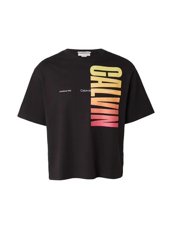 Calvin Klein Jeans Calvin Klein Jeans Majica 'PRIDE'  žuta / narančasta / svijetloroza / crna