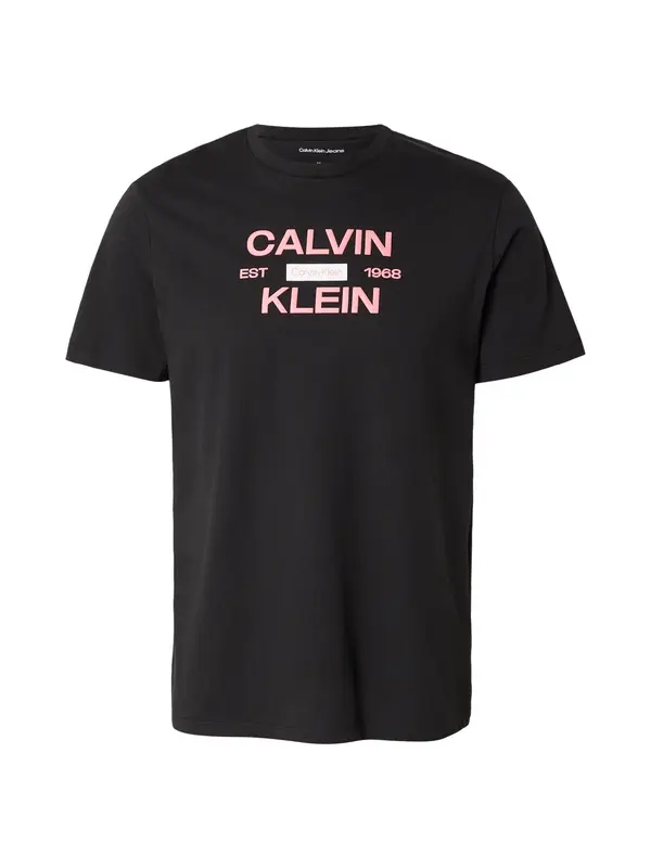 Calvin Klein Jeans Calvin Klein Jeans Majica  roza / crna / bijela
