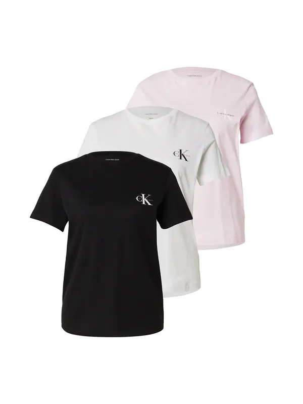Calvin Klein Jeans Calvin Klein Jeans Majica  roza / crna / bijela