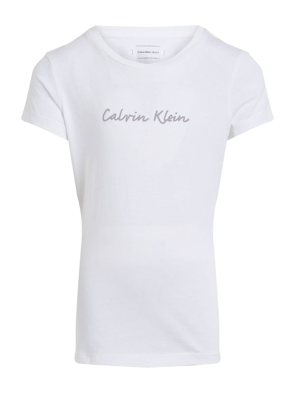 Calvin Klein Jeans Calvin Klein Jeans Majica  siva / bijela