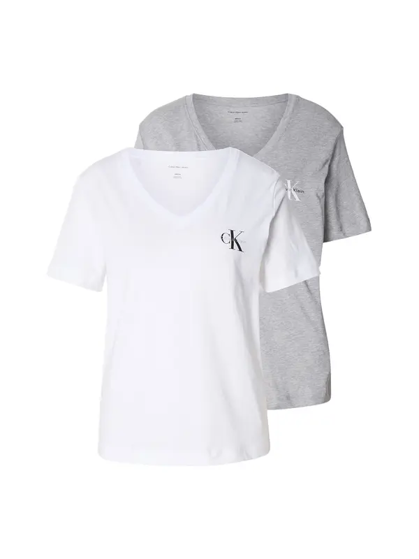 Calvin Klein Jeans Calvin Klein Jeans Majica  siva melange / bijela