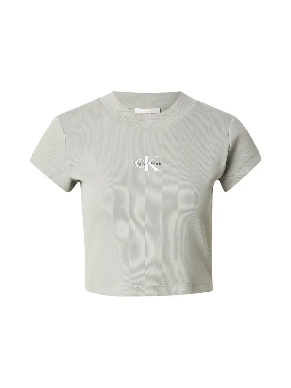 Calvin Klein Jeans Calvin Klein Jeans Majica  sivkasto bež / crna / bijela