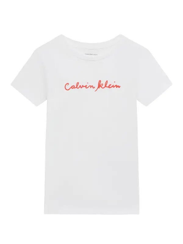 Calvin Klein Jeans Calvin Klein Jeans Majica  svijetlo crvena / bijela