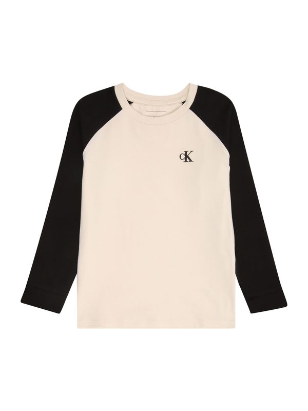 Calvin Klein Jeans Calvin Klein Jeans Majica  svijetlobež / crna