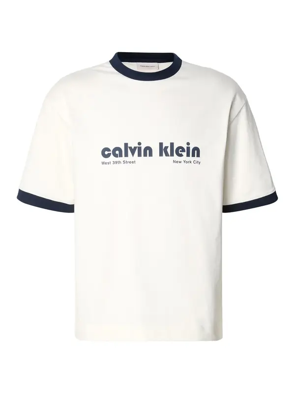 Calvin Klein Jeans Calvin Klein Jeans Majica  svijetlobež / tamno plava