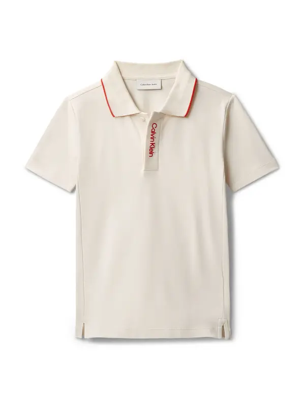 Calvin Klein Jeans Calvin Klein Jeans Majica  svijetlosiva / crvena