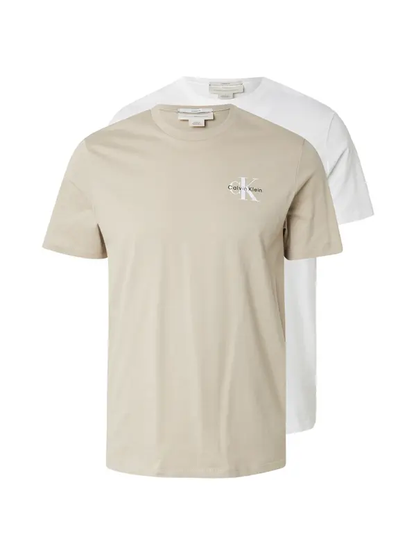 Calvin Klein Jeans Calvin Klein Jeans Majica  taupe siva / bijela