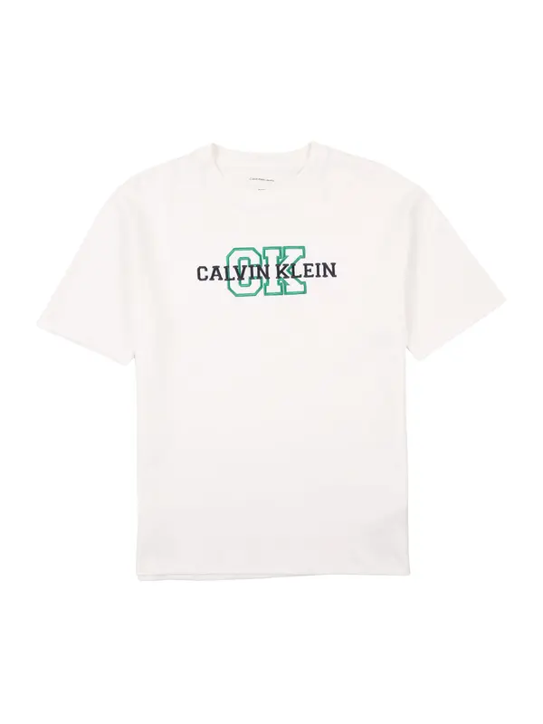 Calvin Klein Jeans Calvin Klein Jeans Majica  zelena / crna / bijela