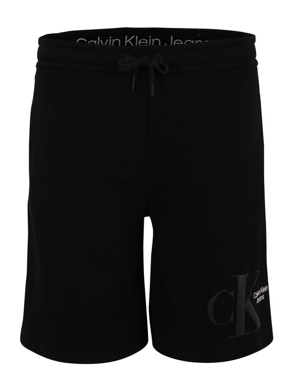 Calvin Klein Jeans Plus Calvin Klein Jeans Plus Hlače  crna / bijela