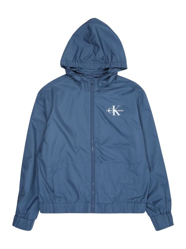 Calvin Klein Jeans Calvin Klein Jeans Prijelazna jakna 'ESSENTIAL'  crno plava / bijela