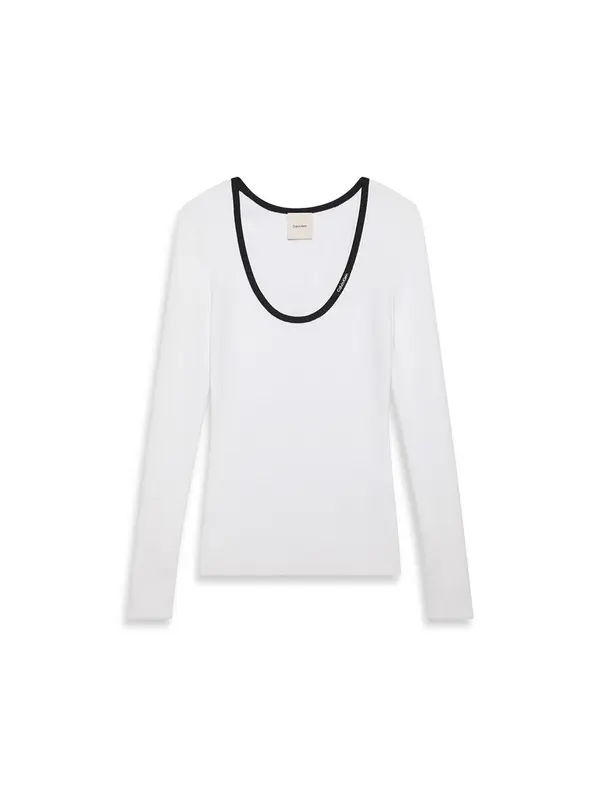 Calvin Klein Jeans Calvin Klein Jeans Pulover  crna / bijela