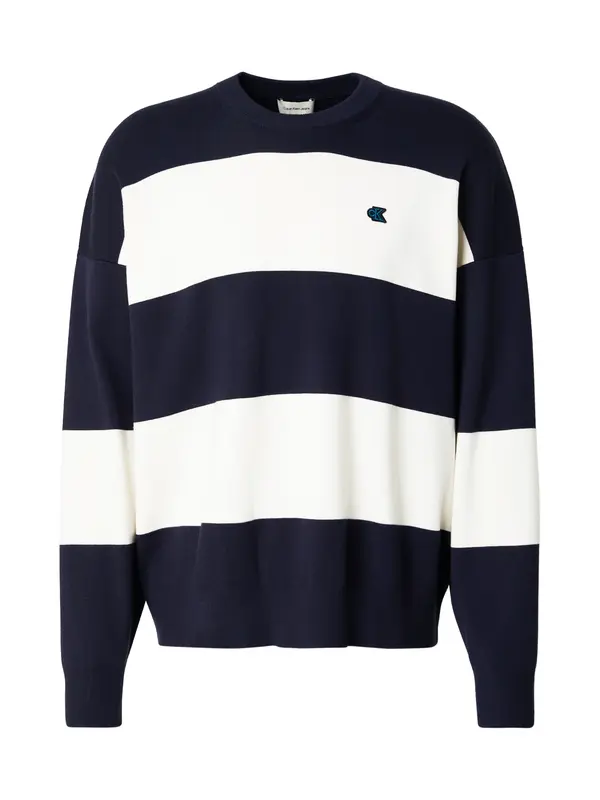 Calvin Klein Jeans Calvin Klein Jeans Pulover  mornarsko plava / bijela