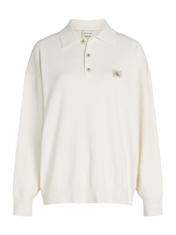 Calvin Klein Jeans Calvin Klein Jeans Pulover  prljavo bijela