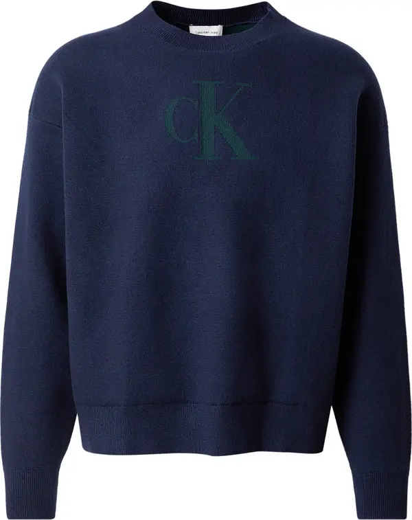 Calvin Klein Jeans Calvin Klein Jeans Pulover  tamno plava / tamno zelena