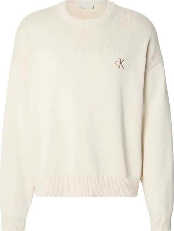 Calvin Klein Jeans Calvin Klein Jeans Pulover  vuneno bijela