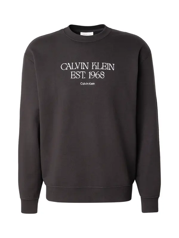 Calvin Klein Jeans Calvin Klein Jeans Sweater majica '1968 NYC'  crna / bijela