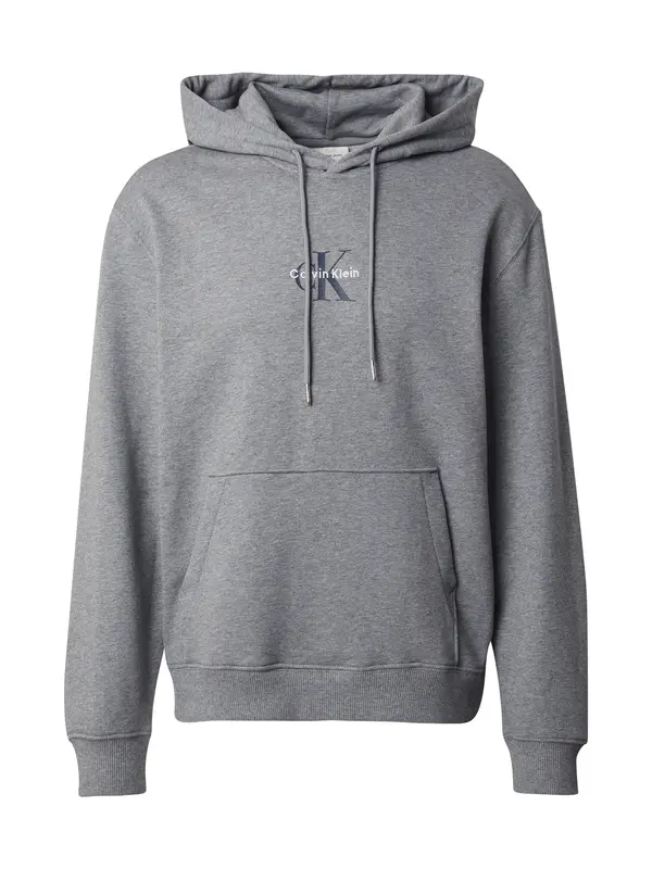 Calvin Klein Jeans Calvin Klein Jeans Sweater majica  bazalt siva / siva melange / bijela