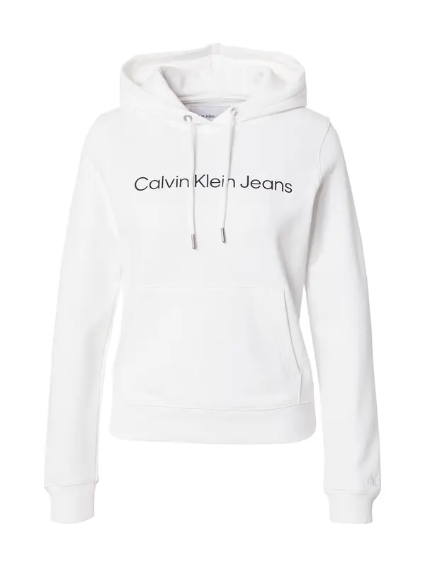Calvin Klein Jeans Calvin Klein Jeans Sweater majica 'CORE INSTITUTIONAL'  crna / bijela