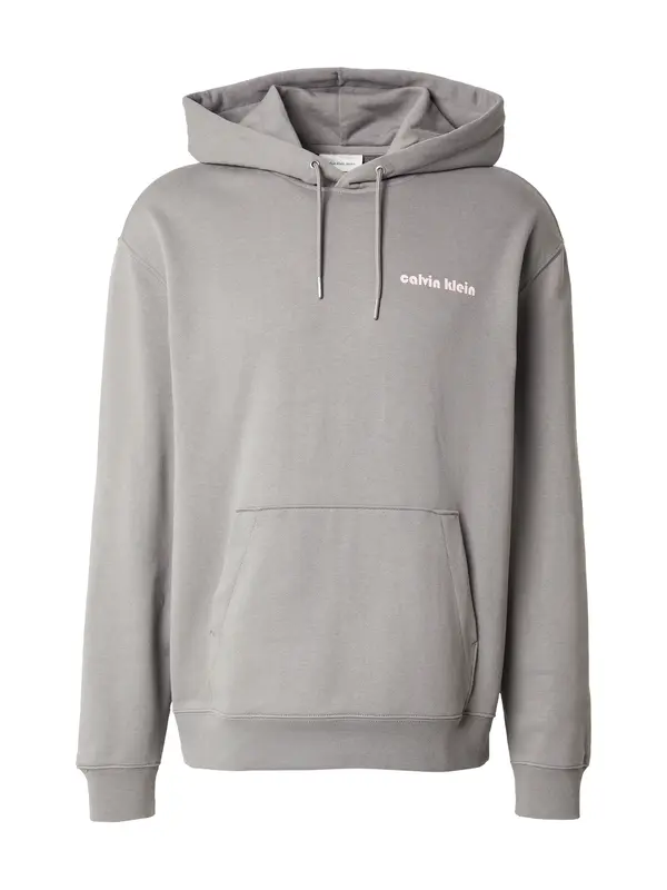 Calvin Klein Jeans Calvin Klein Jeans Sweater majica  kameno siva / bijela