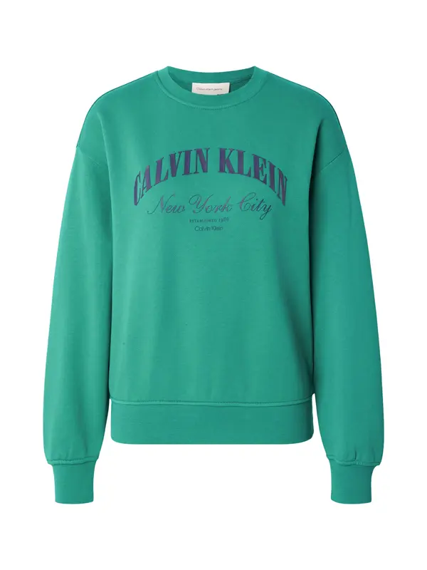Calvin Klein Jeans Calvin Klein Jeans Sweater majica  mornarsko plava / zelena
