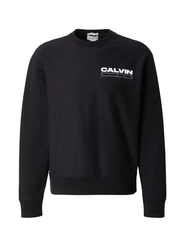 Calvin Klein Jeans Calvin Klein Jeans Sweater majica  plava / crna / bijela