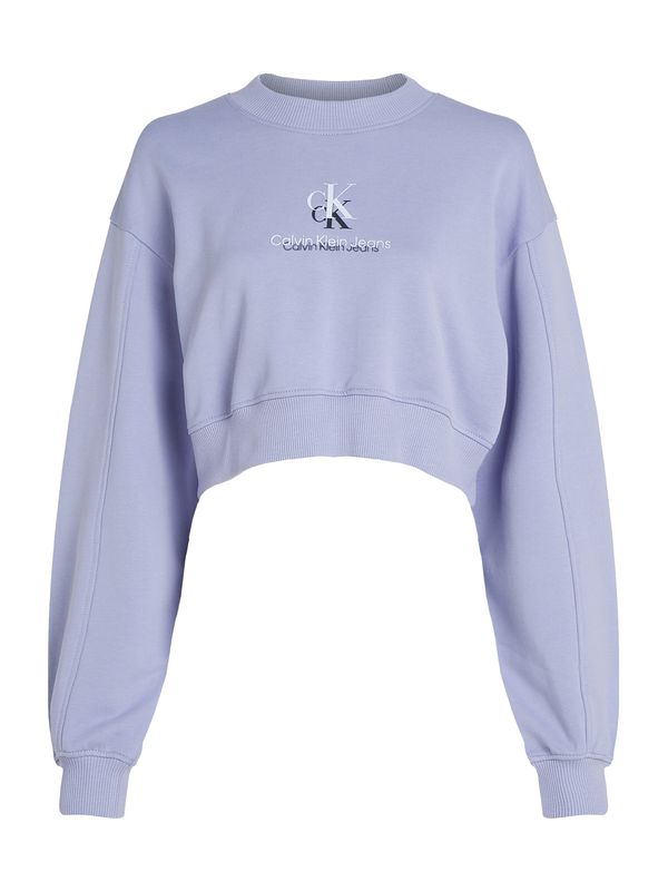 Calvin Klein Jeans Calvin Klein Jeans Sweater majica 'SHADOW'  morsko plava / svijetloljubičasta / bijela