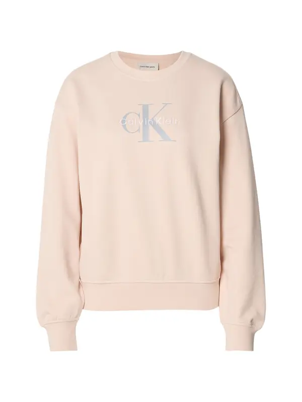 Calvin Klein Jeans Calvin Klein Jeans Sweater majica  siva / breskva / bijela