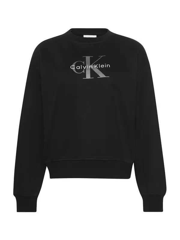 Calvin Klein Jeans Calvin Klein Jeans Sweater majica  siva / crna / bijela
