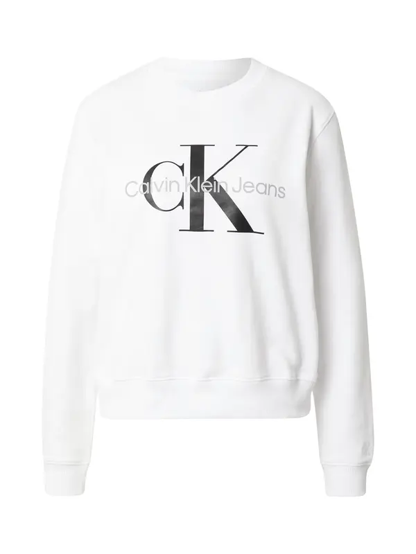 Calvin Klein Jeans Calvin Klein Jeans Sweater majica  siva / crna / bijela