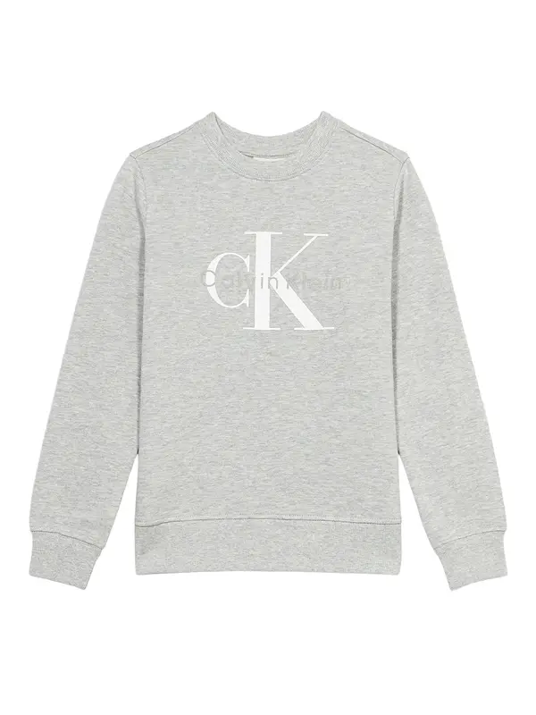 Calvin Klein Jeans Calvin Klein Jeans Sweater majica  siva / siva melange / bijela
