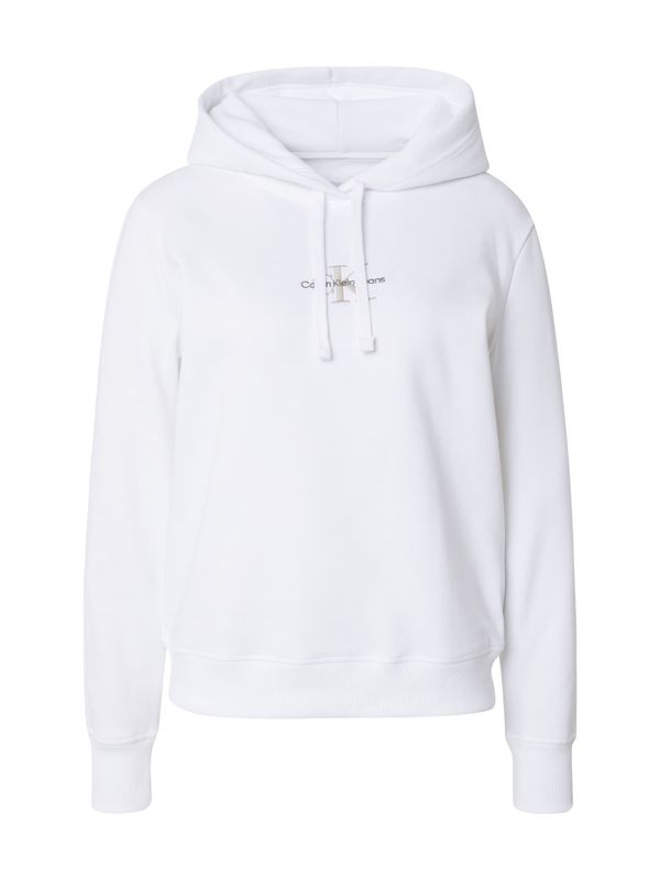 Calvin Klein Jeans Calvin Klein Jeans Sweater majica  sivkasto bež / tamo siva / bijela