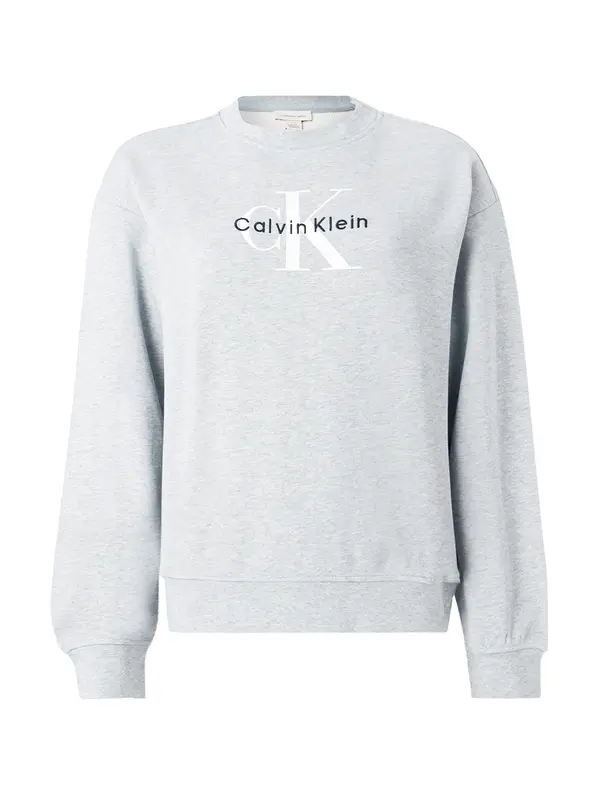 Calvin Klein Jeans Calvin Klein Jeans Sweater majica  svijetlosiva / crna / bijela